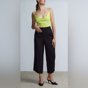 Black wide leg pants